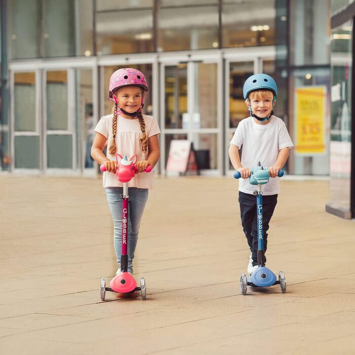 Дитячий самокат Globber Primo FOLDABLE LIGHTS, складаний, з підсвіткою, 3 колеса, для дітей 3-6 років