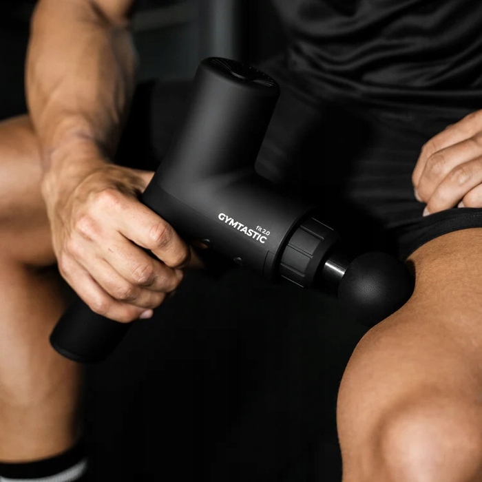 Потужний перкусійний масажер Gymtastic Gymgun Fit 2 PRO: масажний пістолет, 7 насадок, 6 режимів
