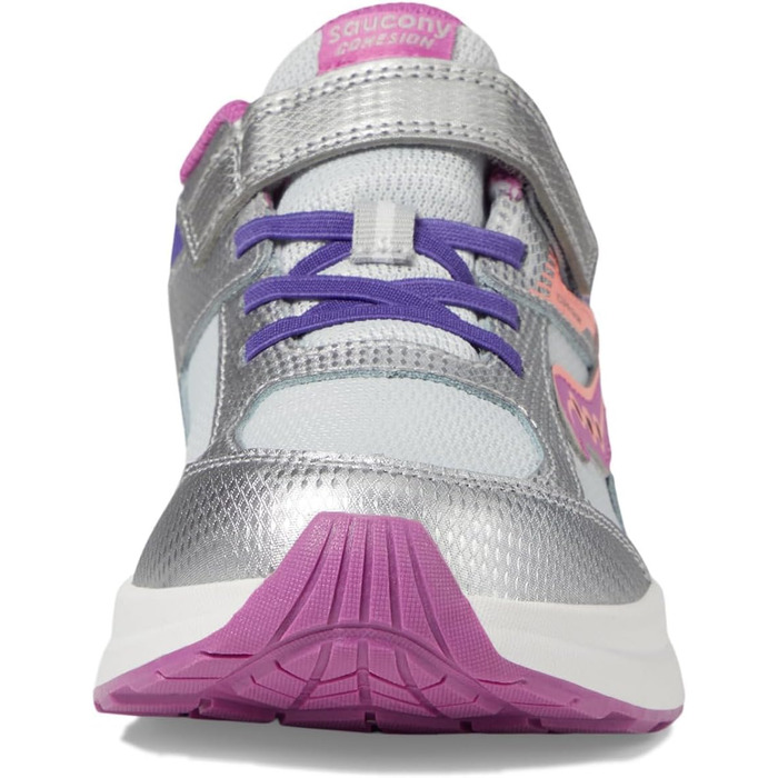 Кросівки Saucony Cohesion KDZ A/C для дітей (маленькі та великі розміри) - чорний, сірий, зелений, фіолетовий, сріблястий, рожевий