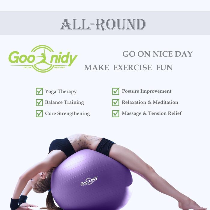 Гімнастичний м'яч Weich XXL (78-85 см) з захистом від вибуху, для фітнесу, йоги, пілатесу та офісу