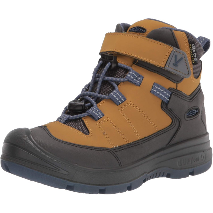 KEEN Redwood Mid - водонепроникні трекінгові черевики для дітей (32/33 EU, Harvest Gold Vintage Indigo)