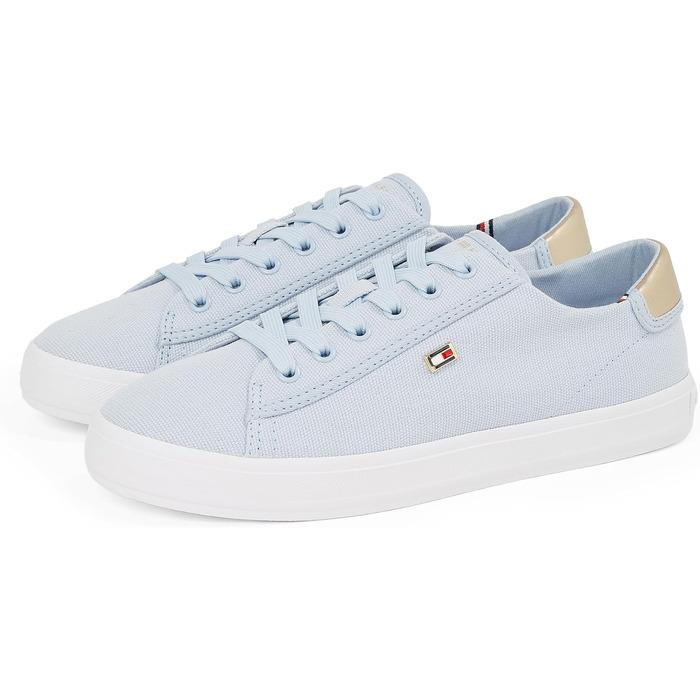 Кросівки жіночі Tommy Hilfiger Vulcanized Canvas, блакитні Breezy Blue, 39 EU
