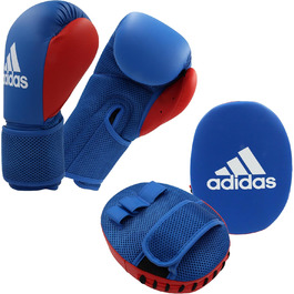 Боксерський набір adidas для дорослих, 2 лапи, чорний, розмір 14