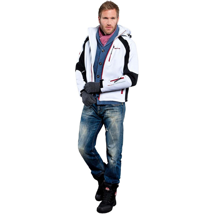 Куртка гірськолижна Nebuus Softshell Rockshe чоловіча чорно-біла (3XL)