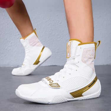 Боксерські черевики для чоловіків та жінок, професійні, для змагань та тренувань, дихаючі, Perlgold (36 EU)