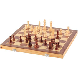 Шахова касета Natural Games 40x20x6 см, дерев'яна дошка для гри в шахи