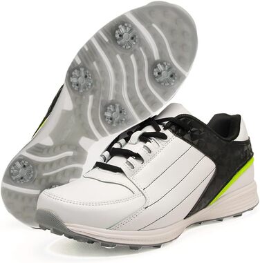 Нековзкі водонепроникні гольф-взуття зі шпильками для жінок та чоловіків (42 EU, Чорний)