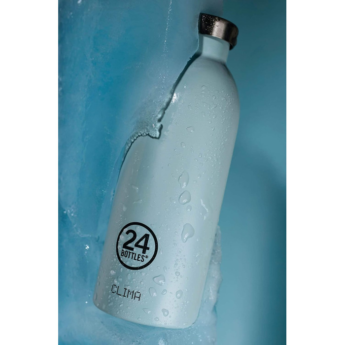 Термобутилка Clima Bottles з нержавіючої сталі, 325/482 мл, італійський дизайн, 100% герметична, зберігає тепло 12 годин, холод 24 години
