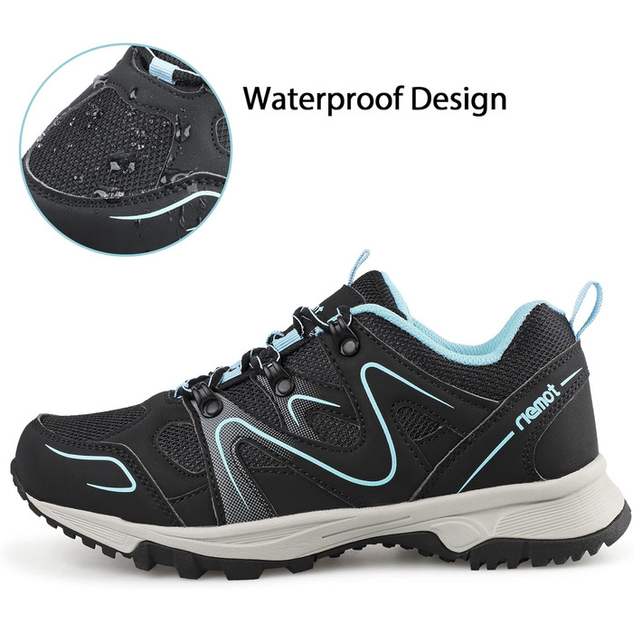 Жіночі трекінгові черевики Riehmot для походів (42 EU, Синій)