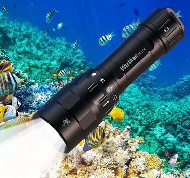 Ліхтар під водою Wurkkos DL10R: 4500 Lumen, XHP70.2 LED, USB-C, IPX8, для дайвінгу та підводного полювання