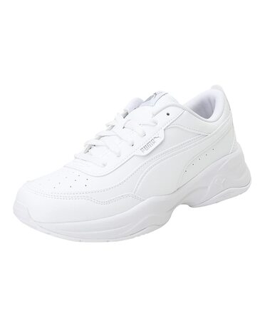 Жіночі кеди PUMA Cilia Mode White Silver — базові модні кросівки, білі зі сріблястими деталями, розмір 38 EU