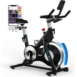 Ергометр DMASUN для дому з регульованим магнітним опором, стійкою для гантелей, важким маховиком, LCD-монітором, регульованою висотою, фітнес-велосипед до 180 кг, зелений [2026 модель]