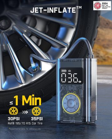 Електричний портативний компресор Fanttik X9 Pro 150 PSI з LED для авто, велосипедів, мотоциклів та м'ячів
