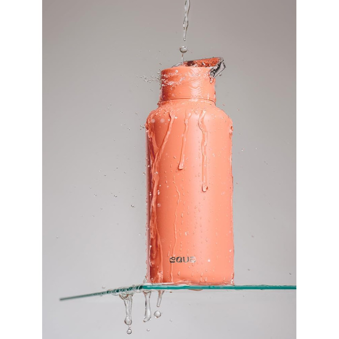Пляшка для води EQUA Timeless, нержавіюча сталь, 1000 мл, BPA-free, герметична, довговічна, багаторазова, абрикосова