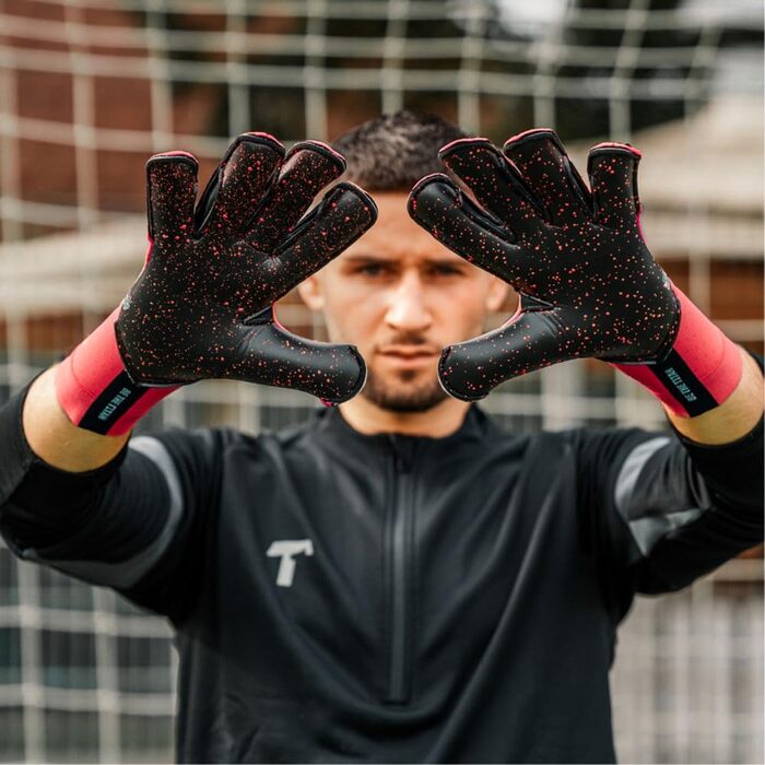 Воротарські рукавички T1TAN Profi Rebel 2.0 Solar Red, чоловічі/юніорські, розмір 6-11