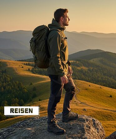 Чоловіча куртка Softshell Huayuzh водонепроникна та вітрозахисна, дихаюча outdoor куртка-вітровка для походів та кемпінгу, колір армійський зелений, розмір XXL