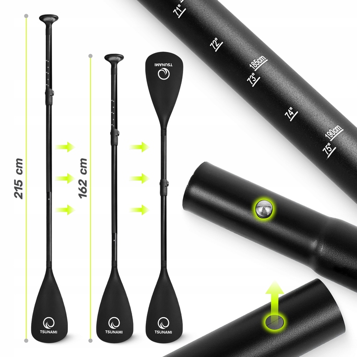 SUP-дошка Tsunami PRO 350 см, багатоколірна, з аксесуарами