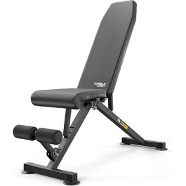 Складана лавка для жиму TREX SPORT TX-150B, 8-позиційна спинка, 3-позиційне сидіння, універсальна фітнес лавка для всього тіла