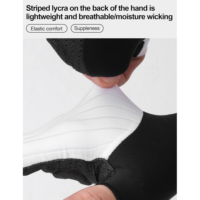 Велосипедні рукавички Ameda: тонкі, літні, дихаючі, з антиковзаючим покриттям, для шосе та MTB, чоловічі та жіночі, зелені (L, білий)