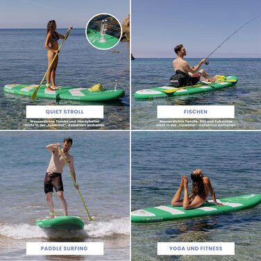 Надувна SUP-дошка HUIIKE для сапбордингу з аксесуарами, висока стійкість, преміум-якість