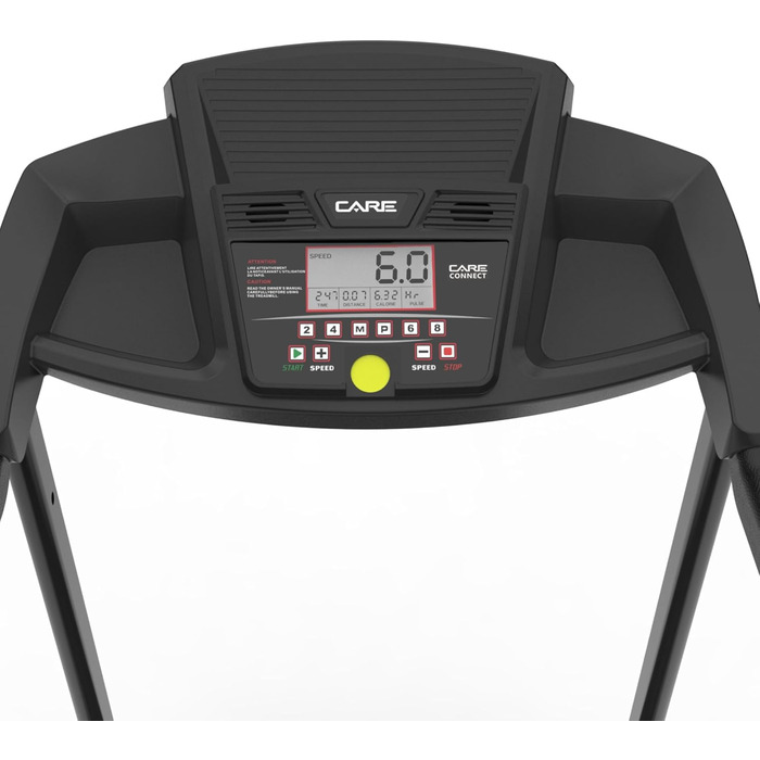 Електрична бігова доріжка Care Fitness CT-5588-2, складна, з нахилом, 16 км/год, 12 програм, сумісна з Kinomap