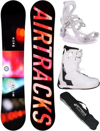 Жіночий сноуборд-комплект Airtracks Lights Rocker 144 см з кріпленнями Fastec Master W, черевиками 40 розміру та сумкою