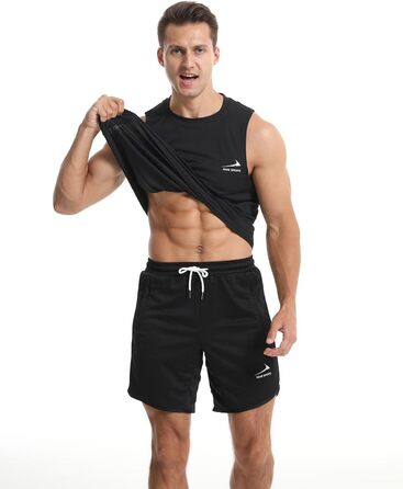 Спортивна сумка для чоловіків, фітнесу, тренувань у залі з блискавкою, темно-синій колір / з петлею для рушника (M, чорний / з петлею для рушника)