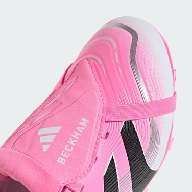 Дитячі футбольні бутси adidas Predator League з відкидною конструкцією язичка для твердого/багатоповерххового покриття, розмір EU 30, кольори: Рожевий Beam, Чорний Core, Білий Cloud