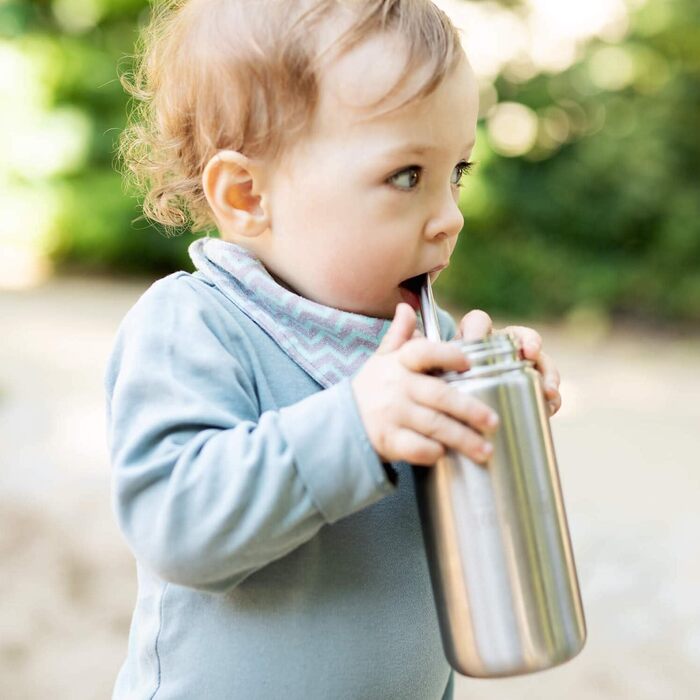 Дитяча пляшка для води ECO Brotbox CHI2, 0,5 л, нержавіюча сталь, BPA-free, для школи, можна мити в посудомийці