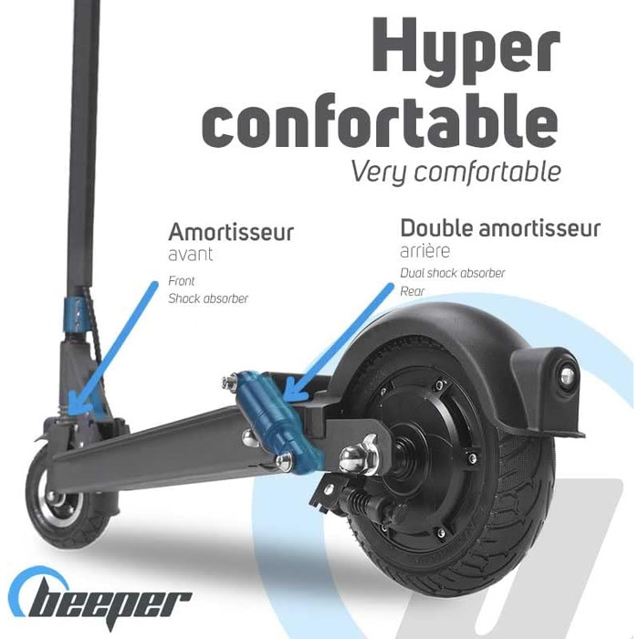 Електросамокат Beeper Speed 20,3 см, 350 Вт, 36 В