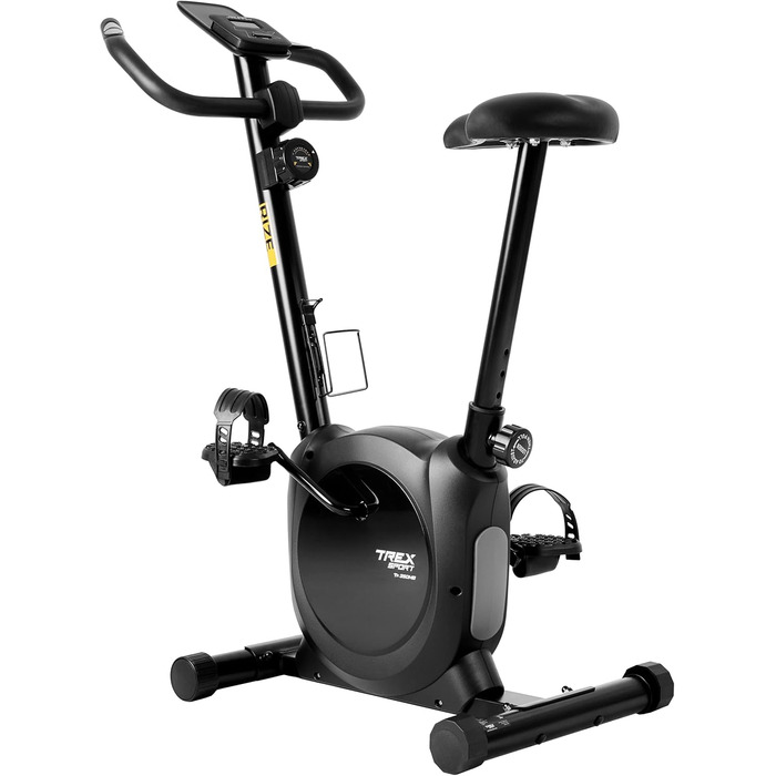Велотренажер TREX SPORT TX-350MB RIZE, магнітний, 10 рівнів навантаження, пульсометр, 5 висот сидіння, до 120 кг, чорний