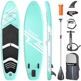 Надувна SUP-дошка FBSPORT 3,2 м, комплект: рюкзак, весло, плавник, насос, нековзке покриття, для підлітків і дорослих
