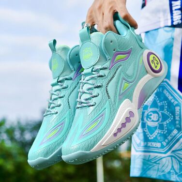 Баскетбольні кросівки High Top з антиковзким покриттям, легкі та зручні, білі (41 EU, вузька колодка)