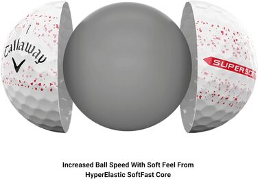 Гольф-м'ячі Callaway Supersoft 2023 - червоний, 12 шт.