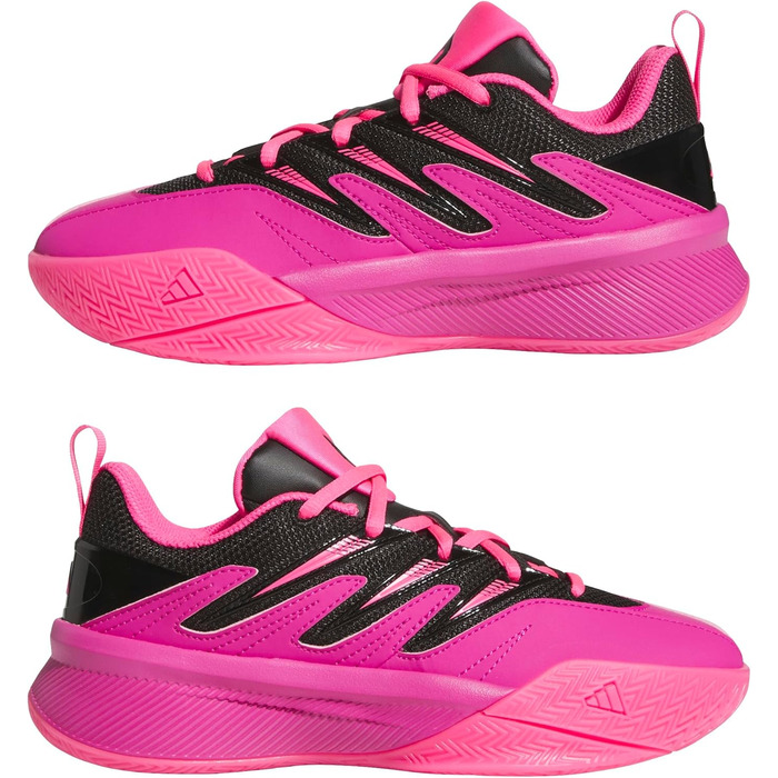 Кросівки баскетбольні adidas 3 Certified для дітей та жінок, розмір EU 22, кольори: Fuchsia, Core Black, Lucid Pink