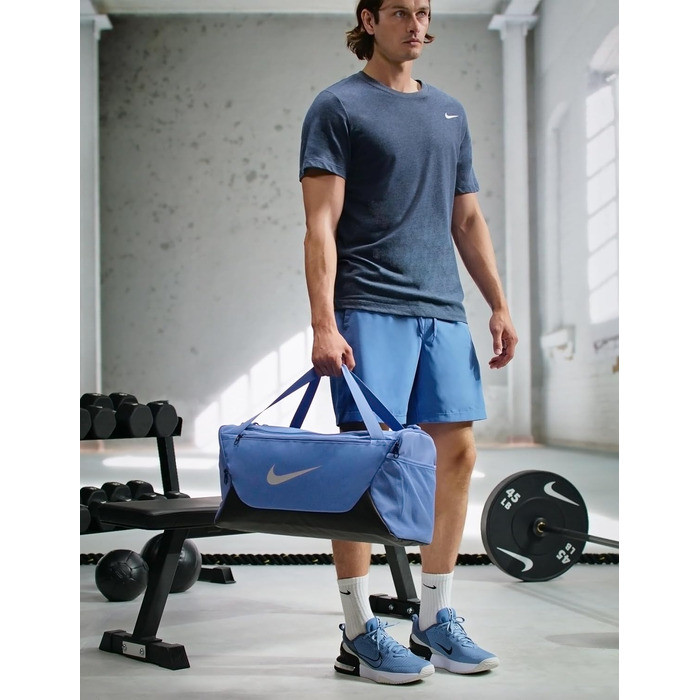 Спортивна сумка Nike Brasilia Medium X Duffel (Indigo Storm/Black/Reflect Sil), універсальний розмір