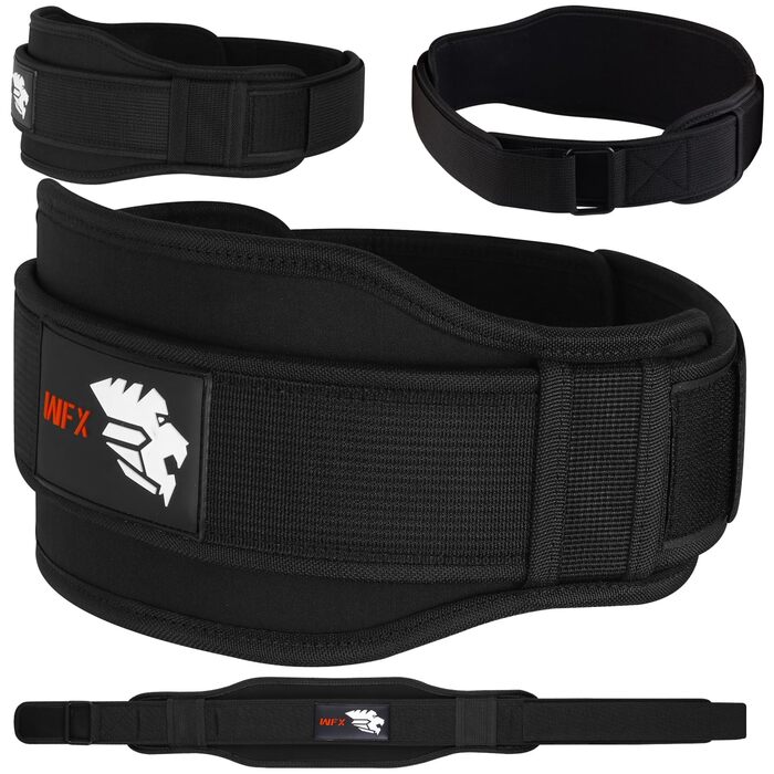 Важкий пояс для тренувань WFX: підтримка спини та попереку, неопрен, 5.5 дюйми, чорний