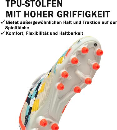 Дитячі футбольні бутси Multi Ground, професійні, легкі, для штучного поля, залу, вулиці, атлетики, тренувань, 30 EU, бежеві