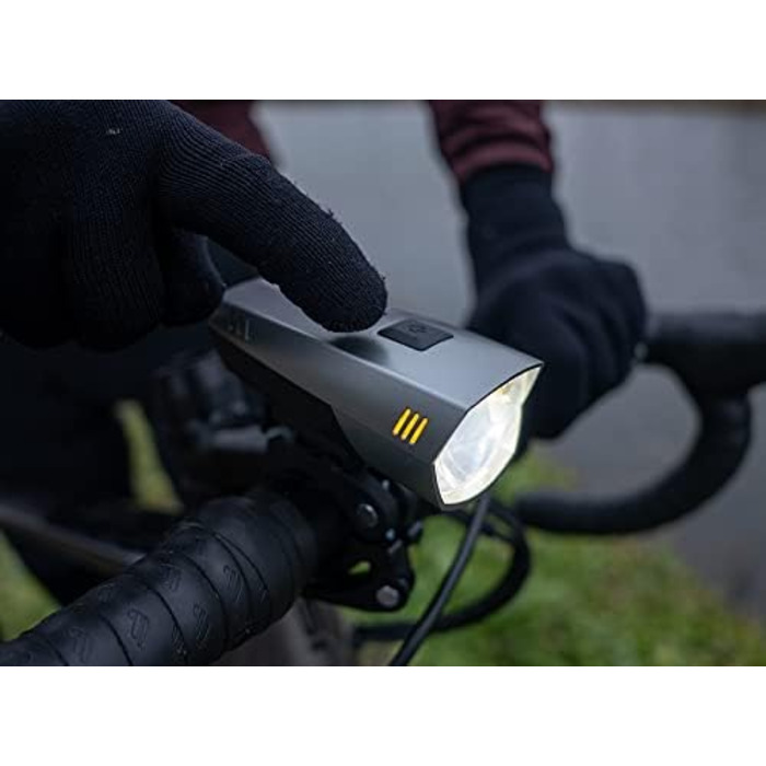 Велофара Windmeile: комплект передньої та задньої велофари з USB, LED OSRAM, 35 Lux, IPX5, сертифікат StVZO, для електровелосипедів та педал-електровелосипедів