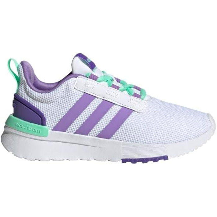 Кросівки для бігу Adidas Fortarun Unisex (36 EU, White Violet Fusion Pulse Mint)