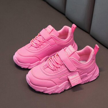 Дитячі кросівки для хлопчиків та дівчаток на липучці, сітка, спортивні, для залу, легкі, фітнес, антиковзаючі, модна модель, для бігу, повсякденні, рожеві, 29 EU