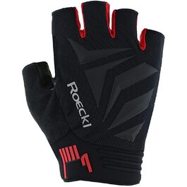 Велоперчатки Roeckl Isera 2, короткі, чорно-червоні (розмір 10)