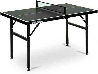 Стіл для пінг-понгу Cornilleau Mini – компактний, регульований, складний – 125 x 75 см – комплект з 2 ракетками та 3 м'ячами – ідеально для дітей та дорослих