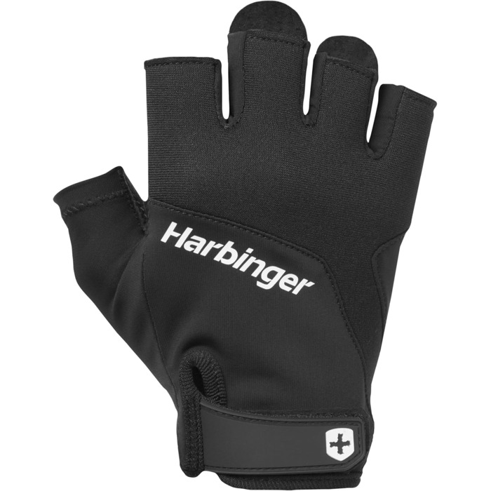 Гантелі Harbinger Training Grip: вантажні рукавички для важкої атлетики, чорний L