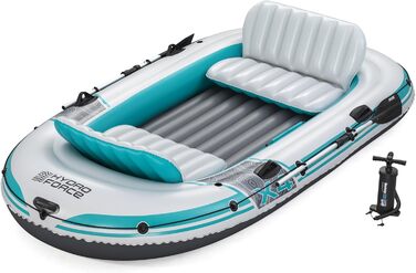 Надувний човен Bestway Hydro Force Adventure Elite X4 для 4 осіб, 315x165x41.5 см, з веслами та насосом
