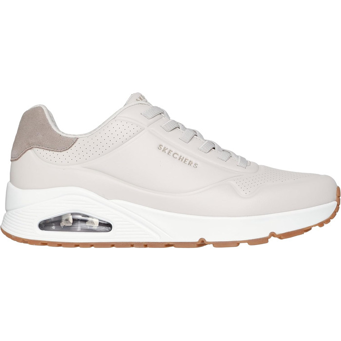 Чоловічі кросівки Skechers UNO Harry Kane Air - стильні та зручні, 47.5 EU, Taupe Duraleather/Taupe Suede