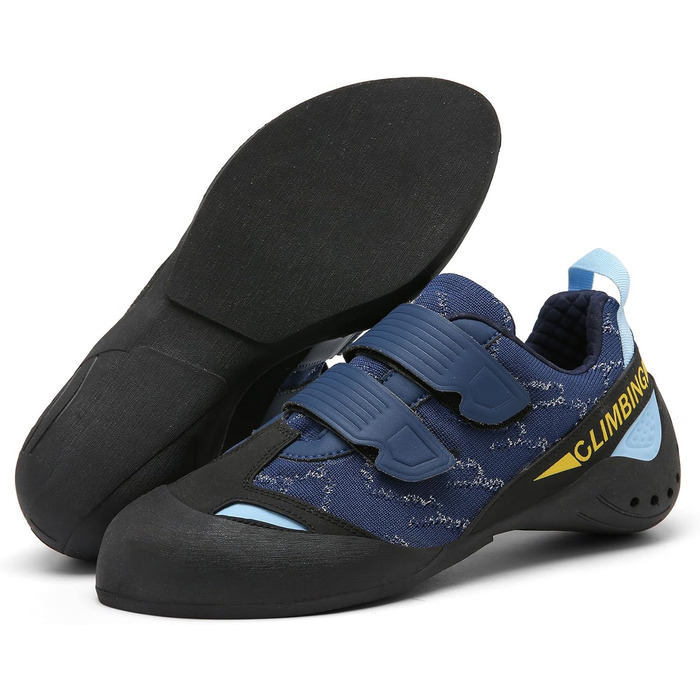 Кріпильні черевики для скелелазіння: чоловічі, жіночі, дитячі. Для початківців та професіоналів. Блакитний колір, розмір 44 EU.