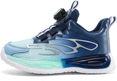 Дитячі спортивні кросівки для занять тенісом та бігом, Mesh, дихаючі, блакитні, 39 EU