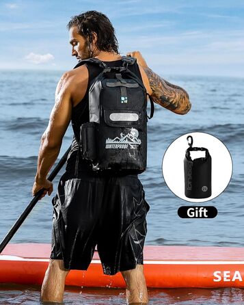 Водонепроникний рюкзак IDRYBAG Dry Bag 40L (плаваючий, чорний)