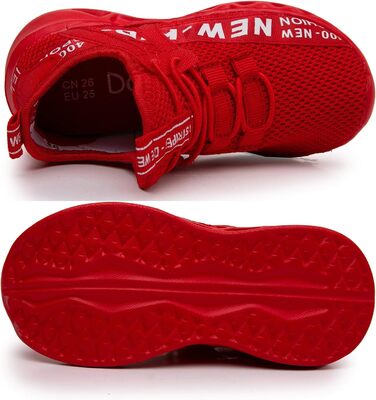 Дитячі кросівки для занять спортом та прогулянок на вулиці, червоні (32 EU)